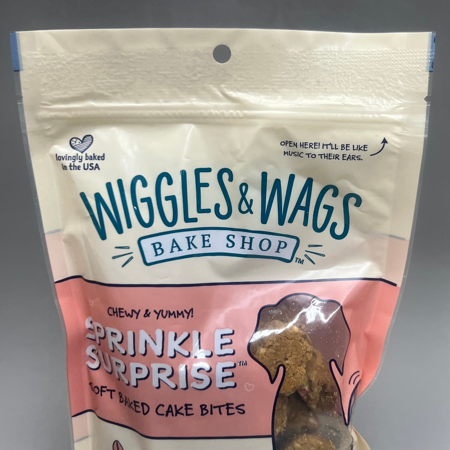 WIGGLES & WAGS Sprinkle Surprise (2-PK!) Dog Food Treats 12oz (Exp 3/25)