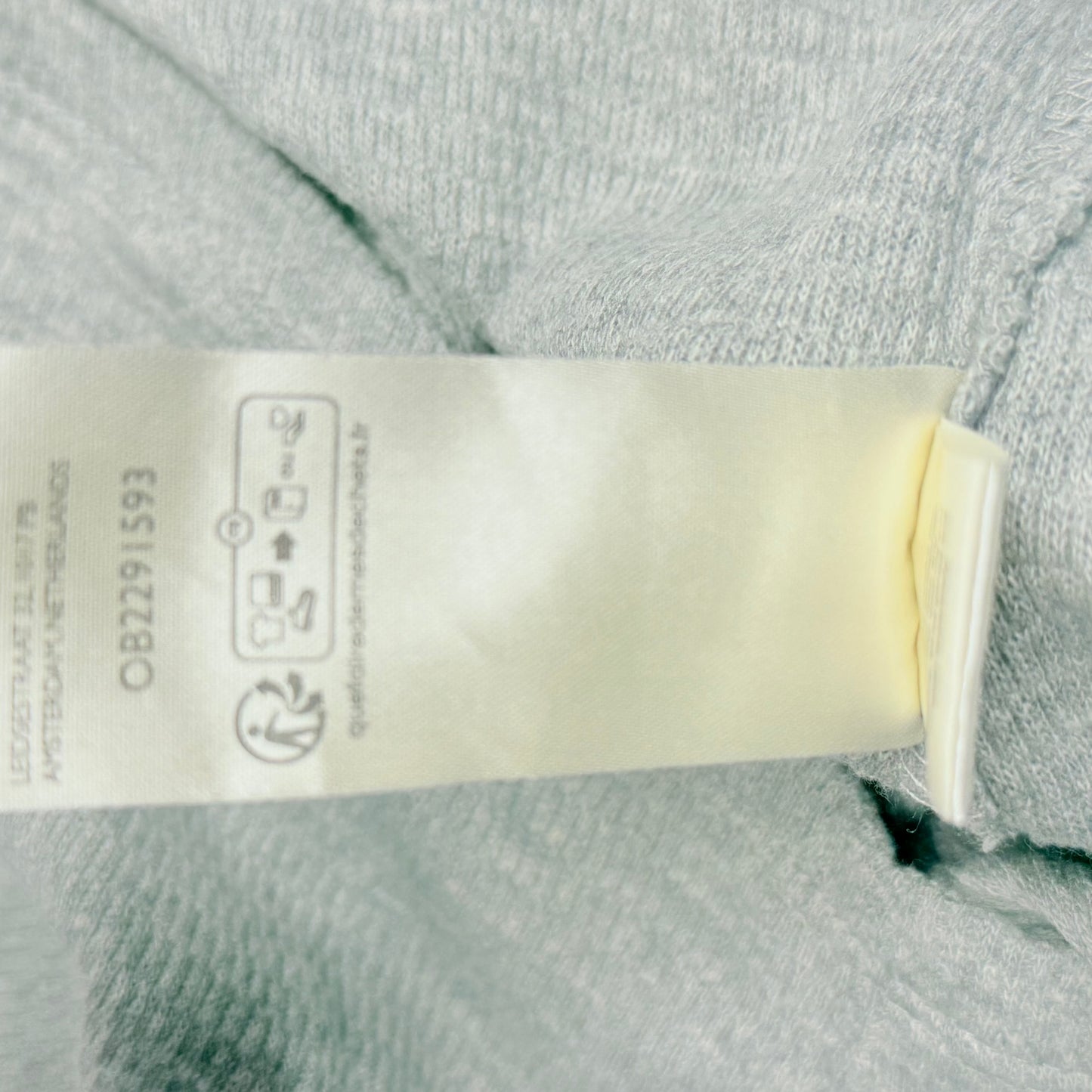 FREE PEOPLE Jess Long Sleeve Sz XS Textured Cotton Blend - Heather Grey 100275080