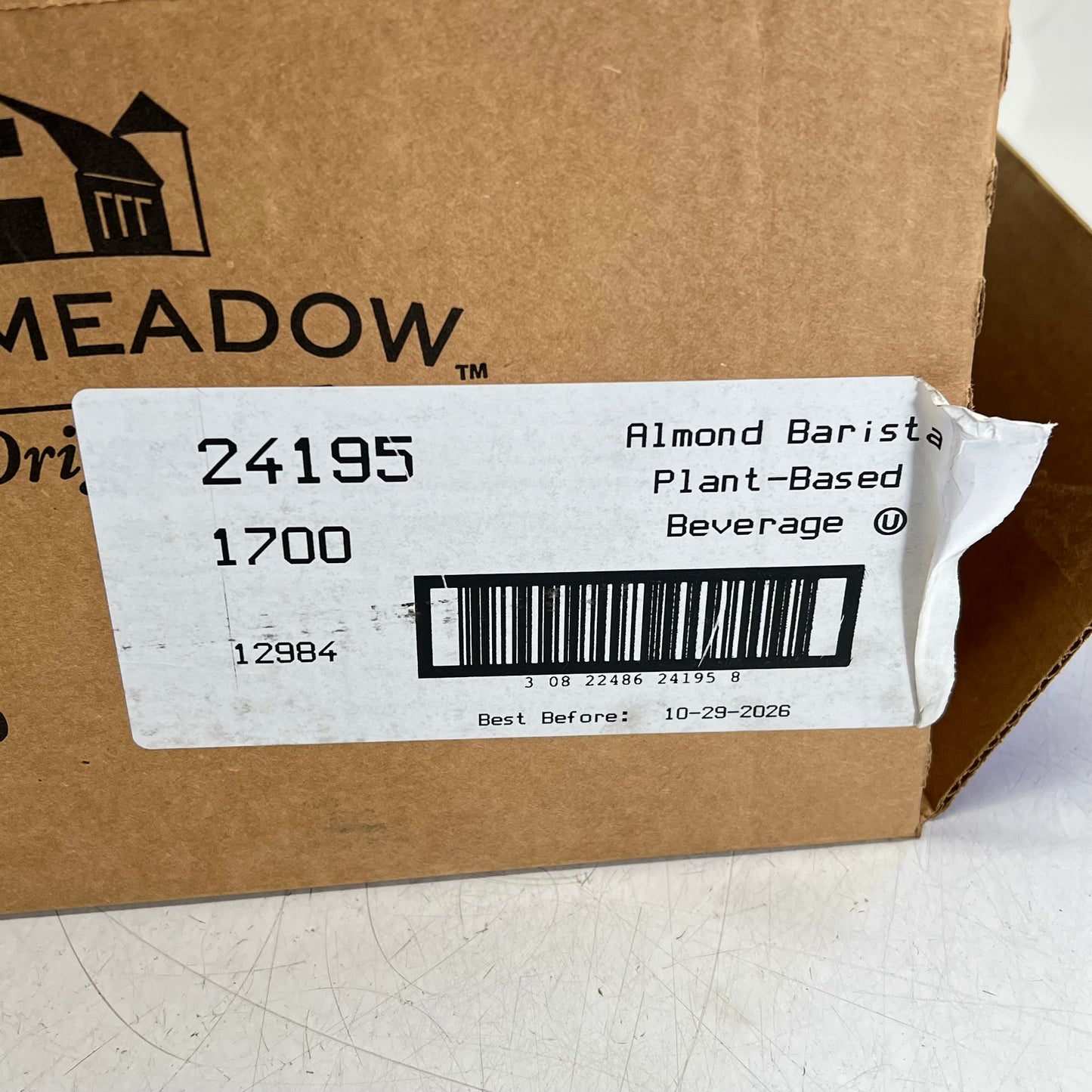 FAIR MEADOW (12 PACK) Barista Almond Milk 32 fl oz 4 Servings Each BB 10/26
