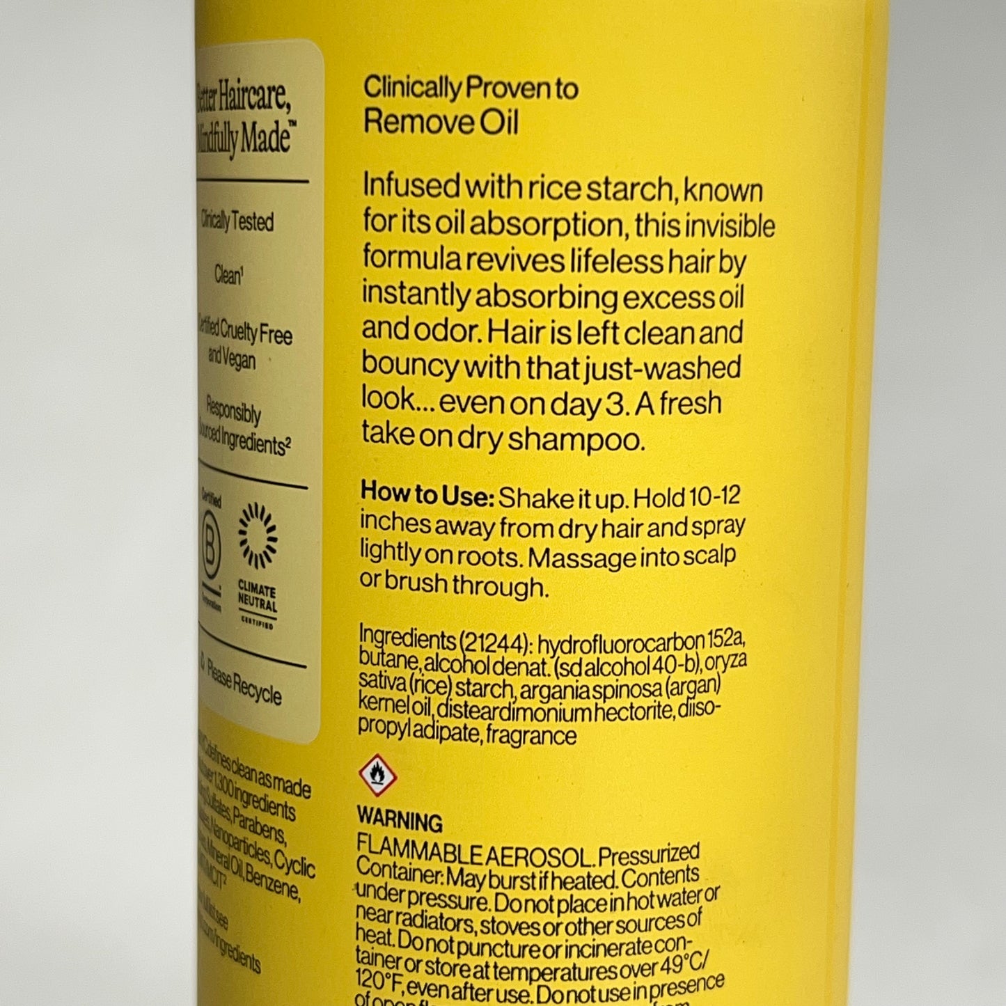 EVA-NYE (2 PACK) Freshen Up Invisible Dry Shampoo Warm Vanilla Scent  5.3 oz