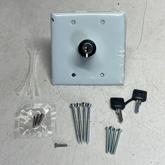 WON DOOR CORPORATION Keyswitch Assembly W/ Hardware for Door Silver 017741