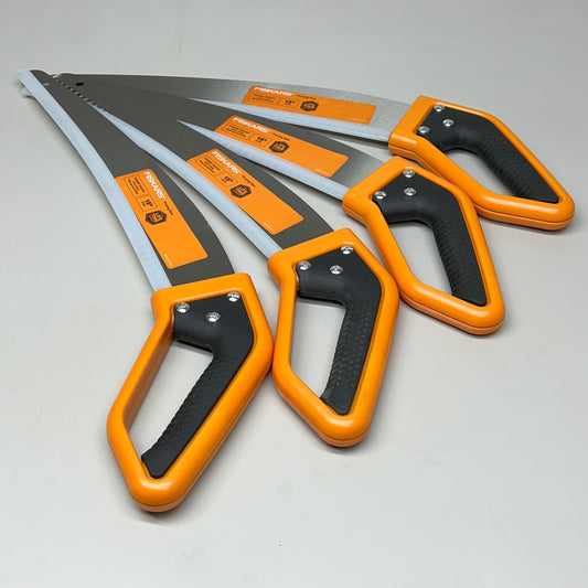 FISKARS (4 PACK) Power Tooth D-Handle Saw for Tree and Shrub Branches Orange 15"