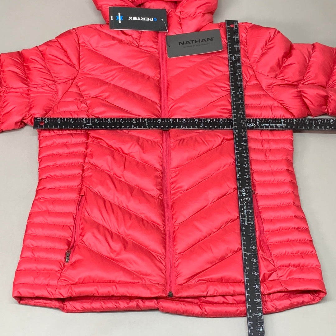 NATHAN Puffer Jacket Pertex Running Women's L Raspberry Wine NS50580-20094-L