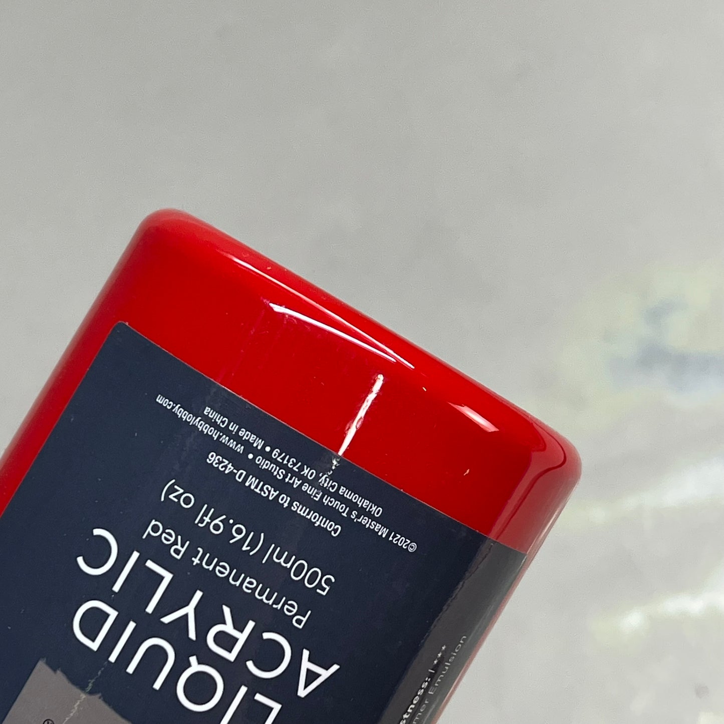 MASTERS TOUCH (2 PACK) Liquid Acrylic Paint 16.9 Fl Oz Permanent Red 1818954