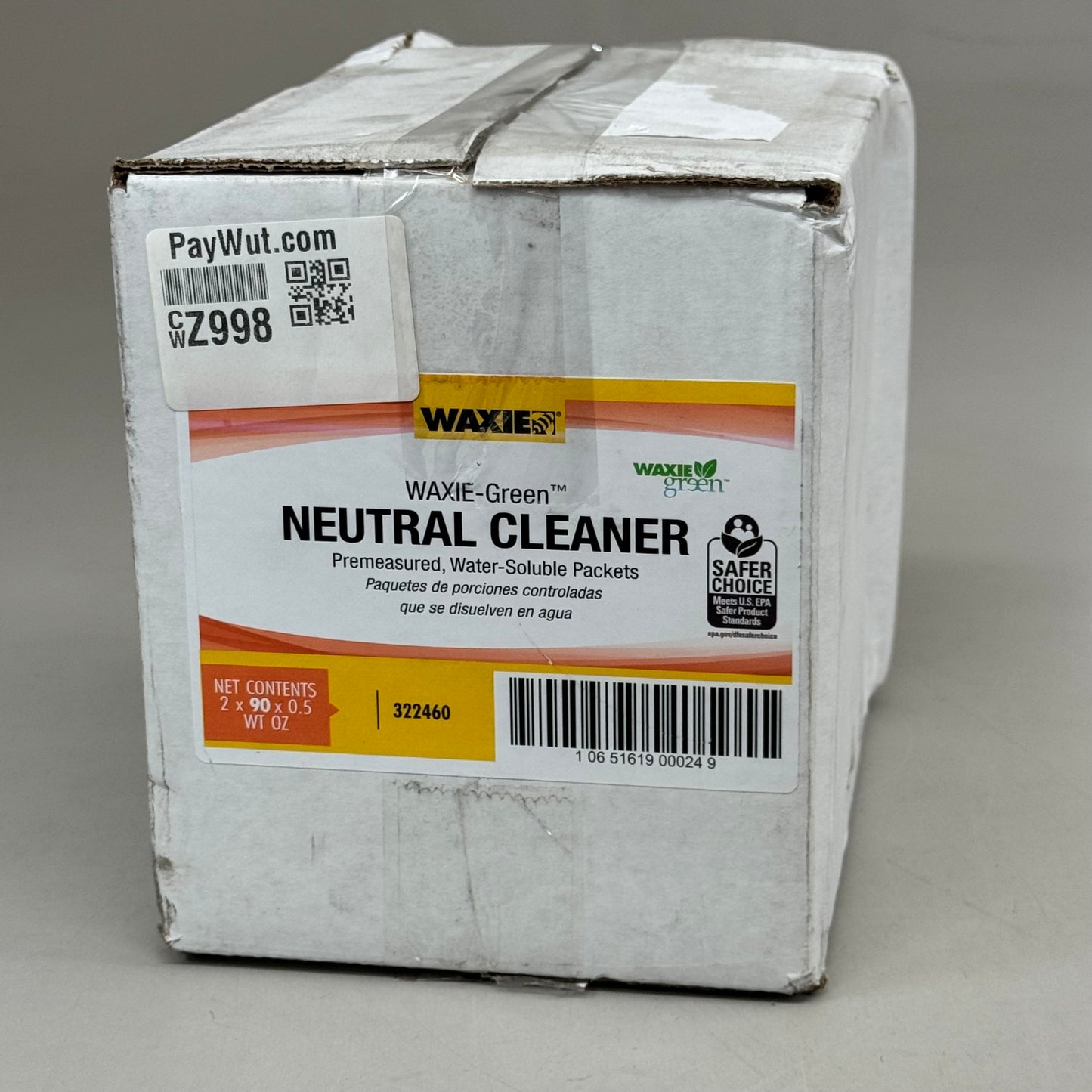 WAXIE-GREEN (2) Neutral Cleaner & Floor Conditioner and Neutralizer Pre-measured Packets