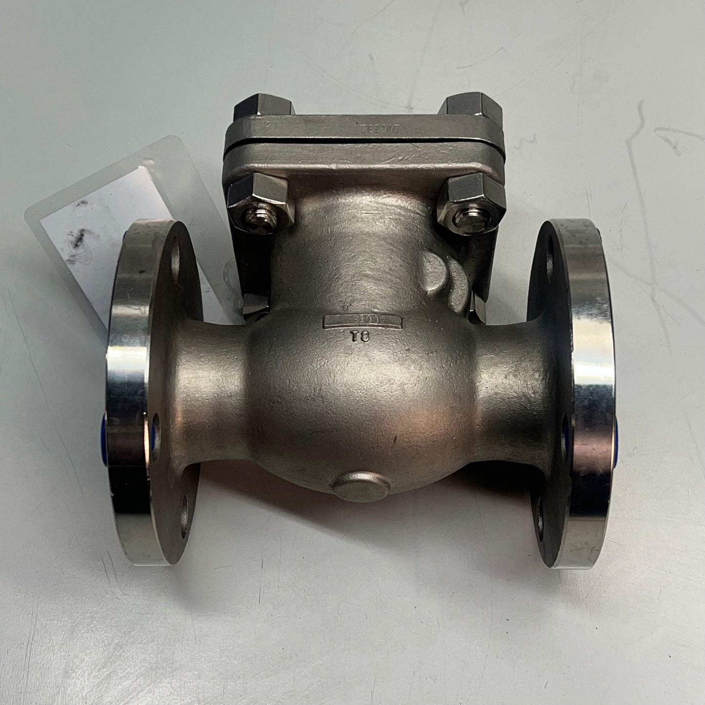 ALOYCO CF8M Swing Check Valve Class 150 316/PTFE Trim  1-1/2" Chrome 377