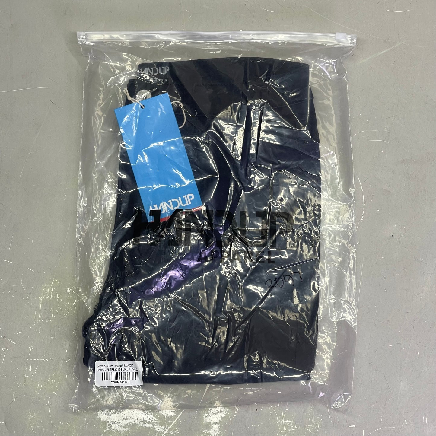 HANDUP APPAREL Jorts 5.5" SMALL Men's Pure Black STRE3249SMAL