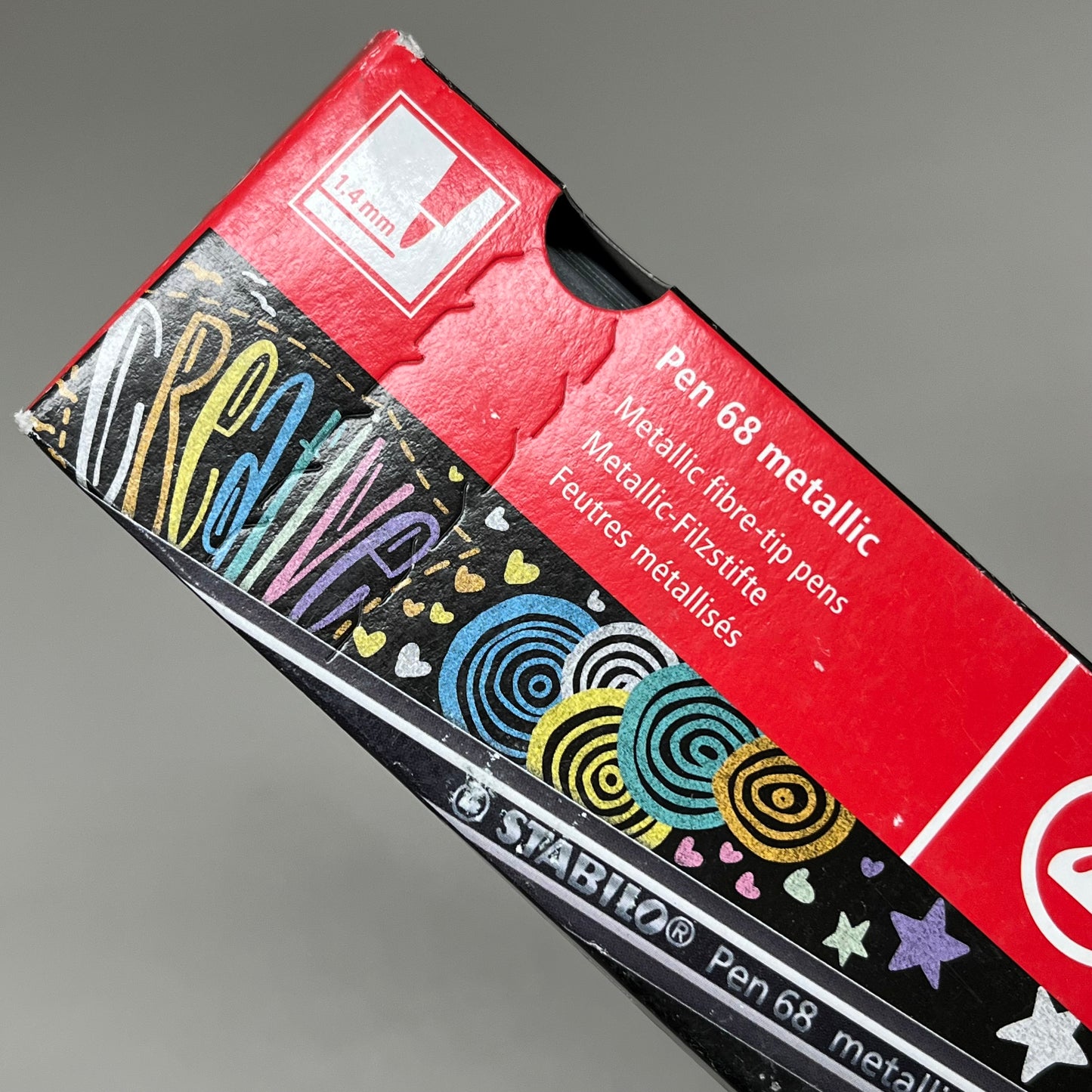 STABILO(2 PACK,10 EACH) Premium Metallic Felt Tip Pen 68 Metallic 68/805 1059285