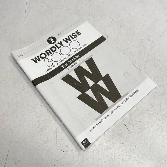 WORDLY WISE 3000 (2 PACK) Direct Academic Vocabulary Instruction Test Booklet 4th Ed