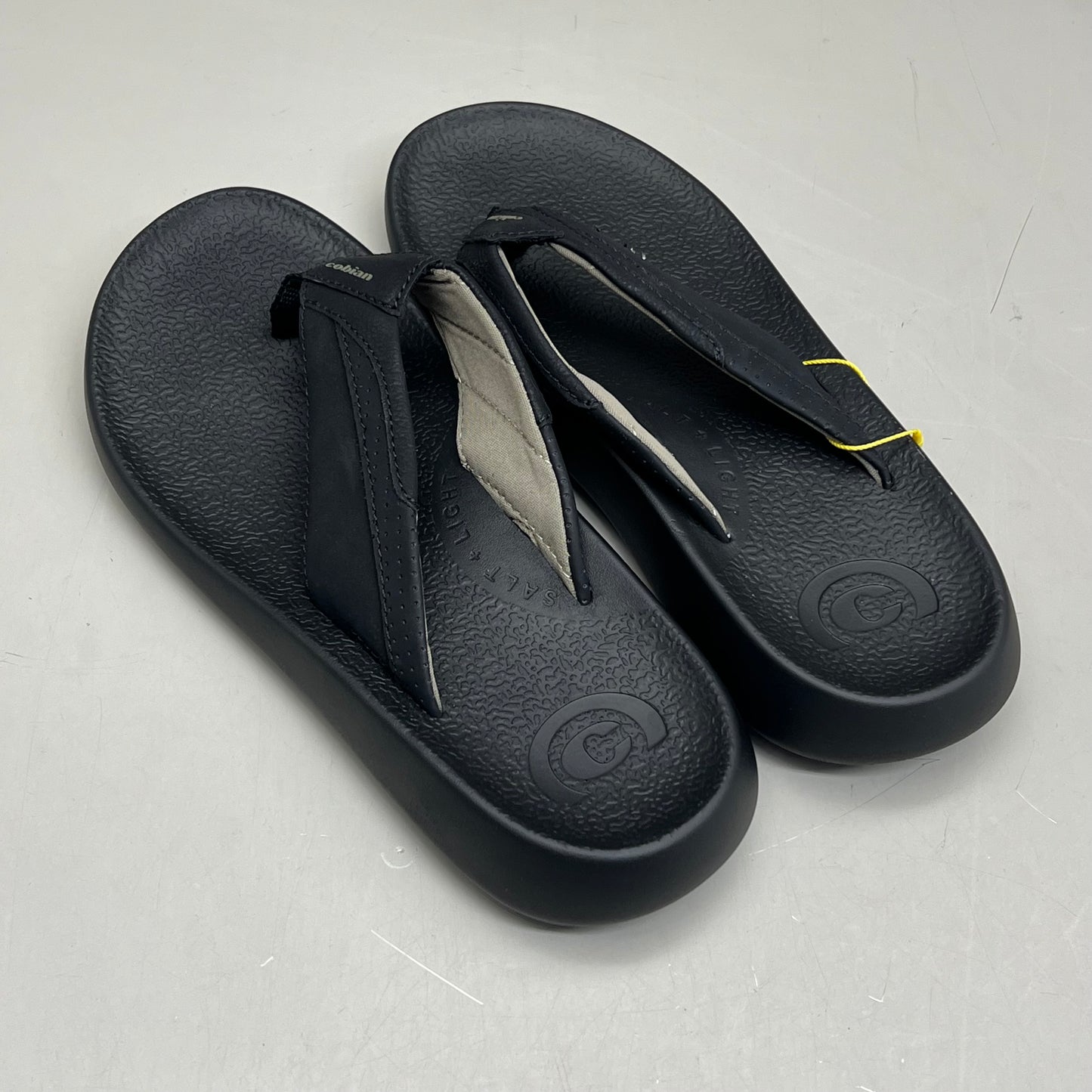 COBIAN Compass Synthetic Leather Strap Men's Sz 12, EU 45 Black COM25-001-12