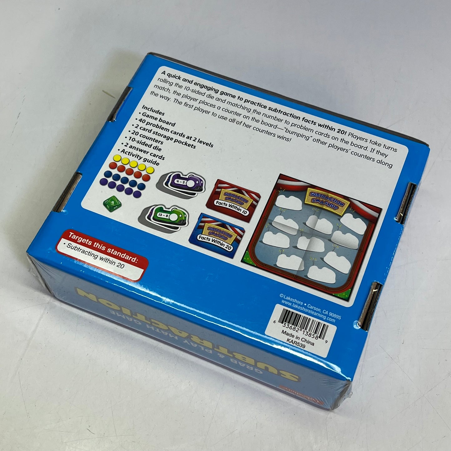 LAKESHORE Skill Building Grab & Play Math Game Subtraction Grades 1-2 LM252