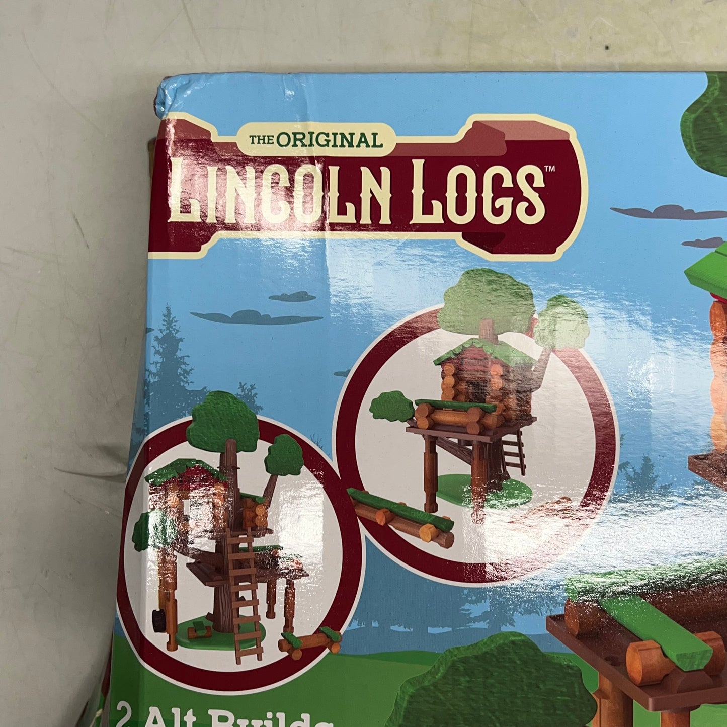 HASBRO The Original Lincoln Logs Building Toy 77 Piece  Brown 00778 (As-is)