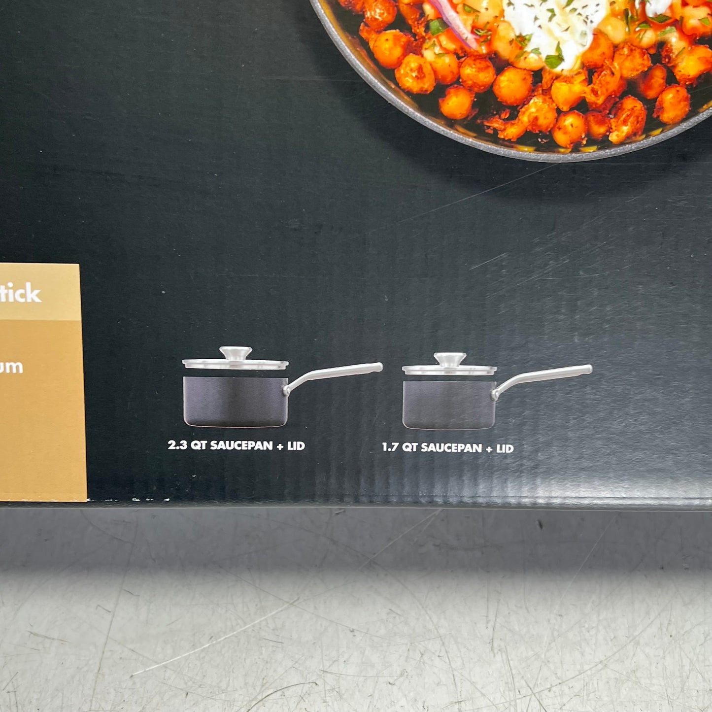 OXO (4 PIECE) Professional Ceramic Non-stick Sauce Pan Set 2.3qt - 1.7qt Black