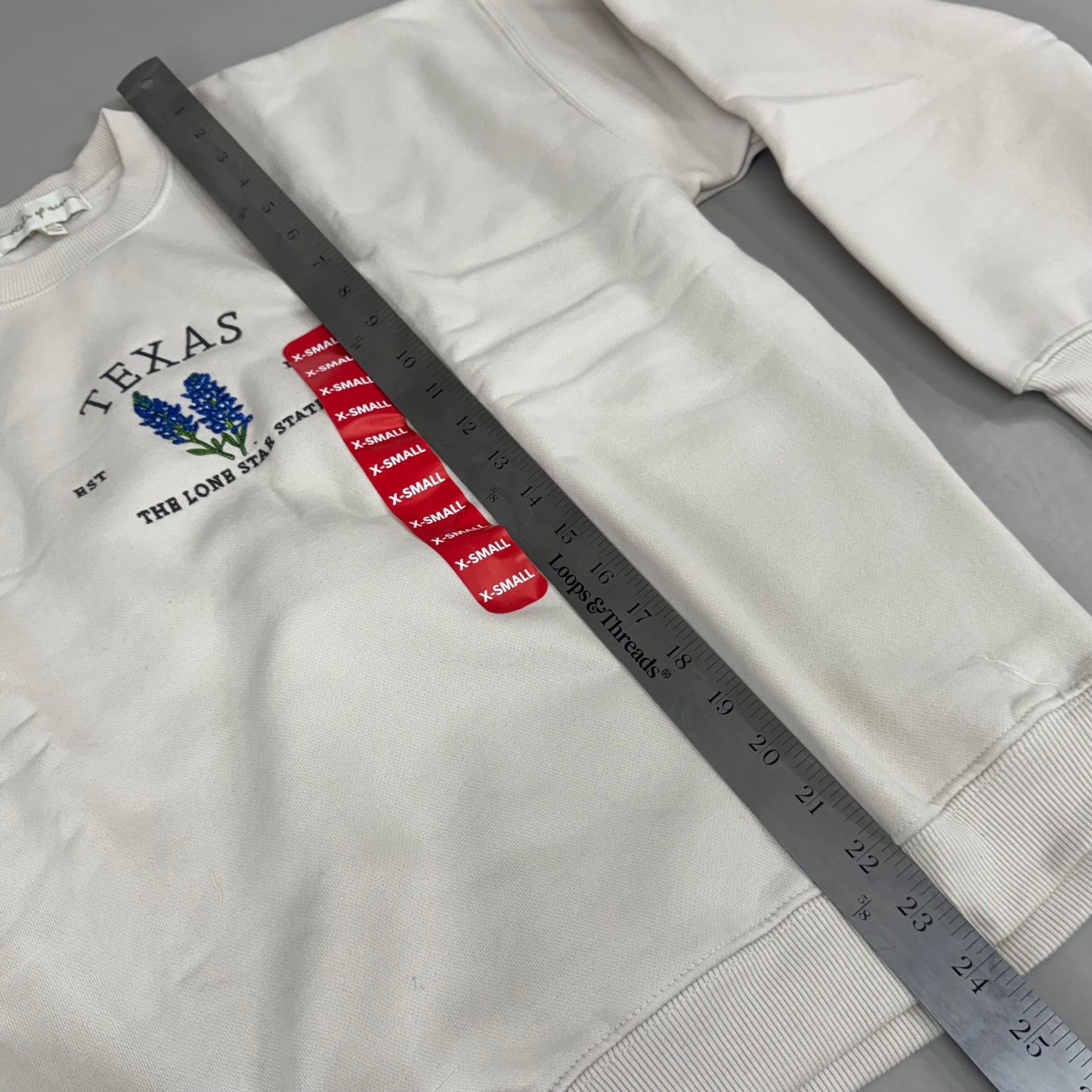 STATE OF MINE Women's Texas Lone Star State Sweatshirt Sz-XSmall Stone 15711