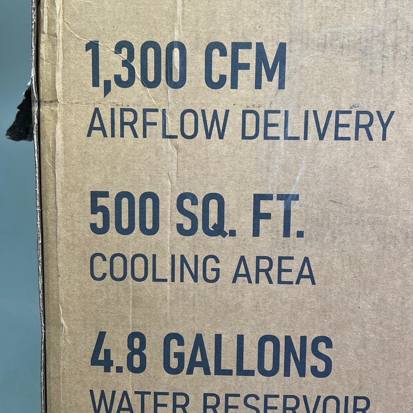 HESSAIRE Portable Evaporative Cooler 1,300 CFM Airflow 500 sq ft Cooling M100-B