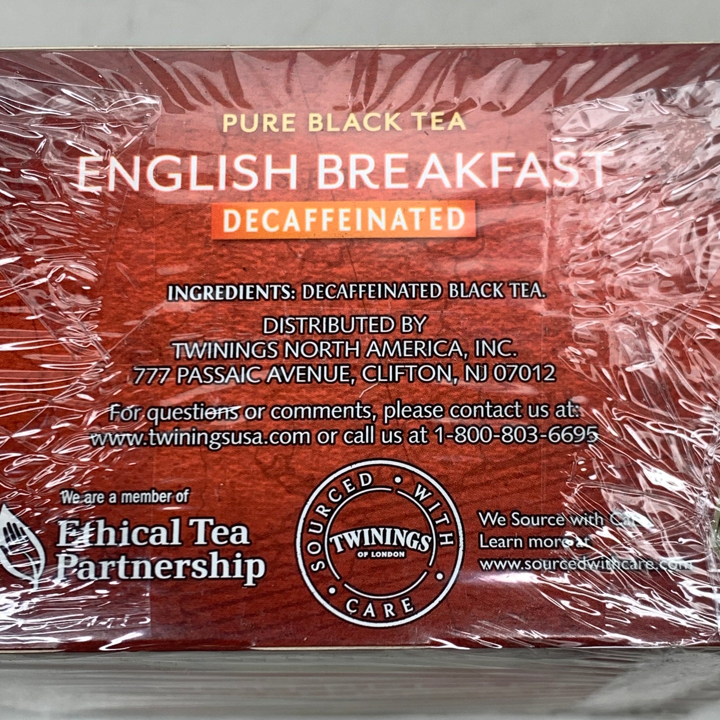 TWININGS (2 PACK) 100 Bags English Breakfast Decaffeinated Pure Black Tea BB 05/2025 (New Other)