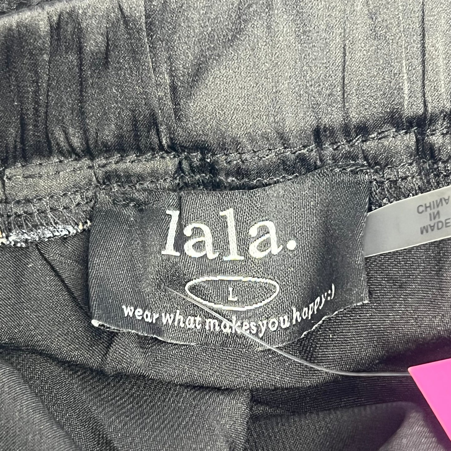 LALA ORIGINAL Lined Purr Mesh Maxi Skirt W/ Lace Women's Sz L Multicolor