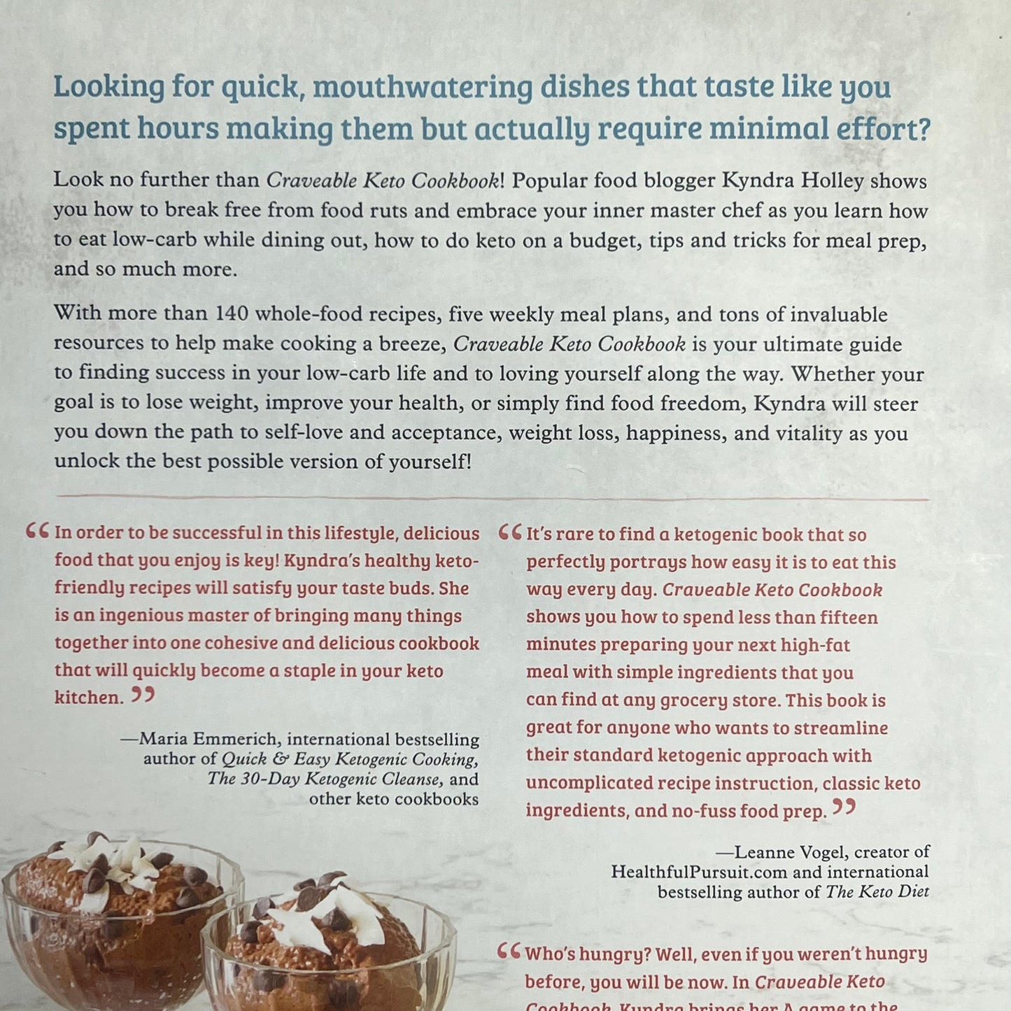 CRAVEABLE KETO Low Carb High Fat Roadmap to Weight Loss Paper Back Book