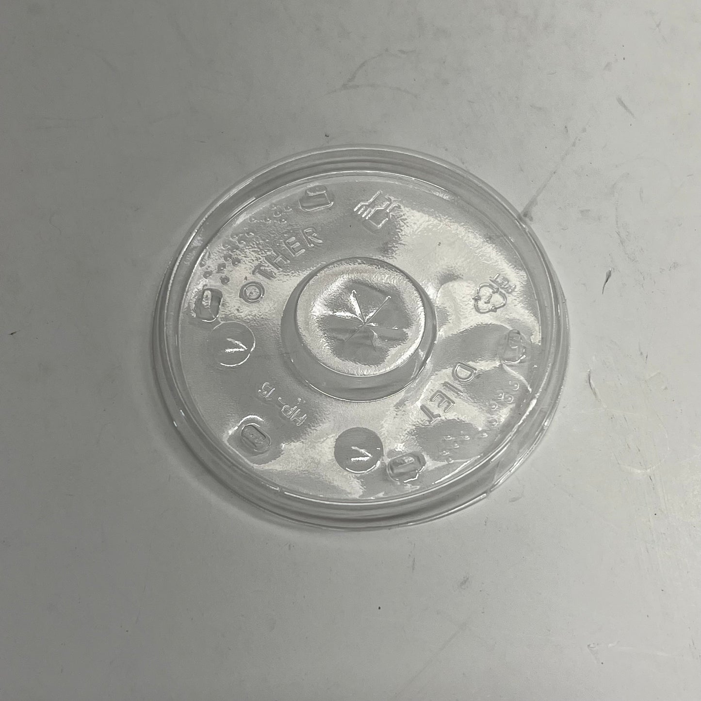 ZA@ HOT PACK (1000 PACK) Pet Flat Lid for Paper Cold Cup  Fits 16/20/22 oz  Clear CCFLID90 (As-is)