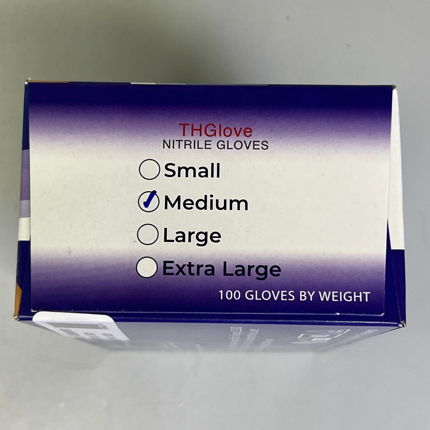 THGLOVE (100 Gloves) Nitrile Examination Gloves Sz M Blue