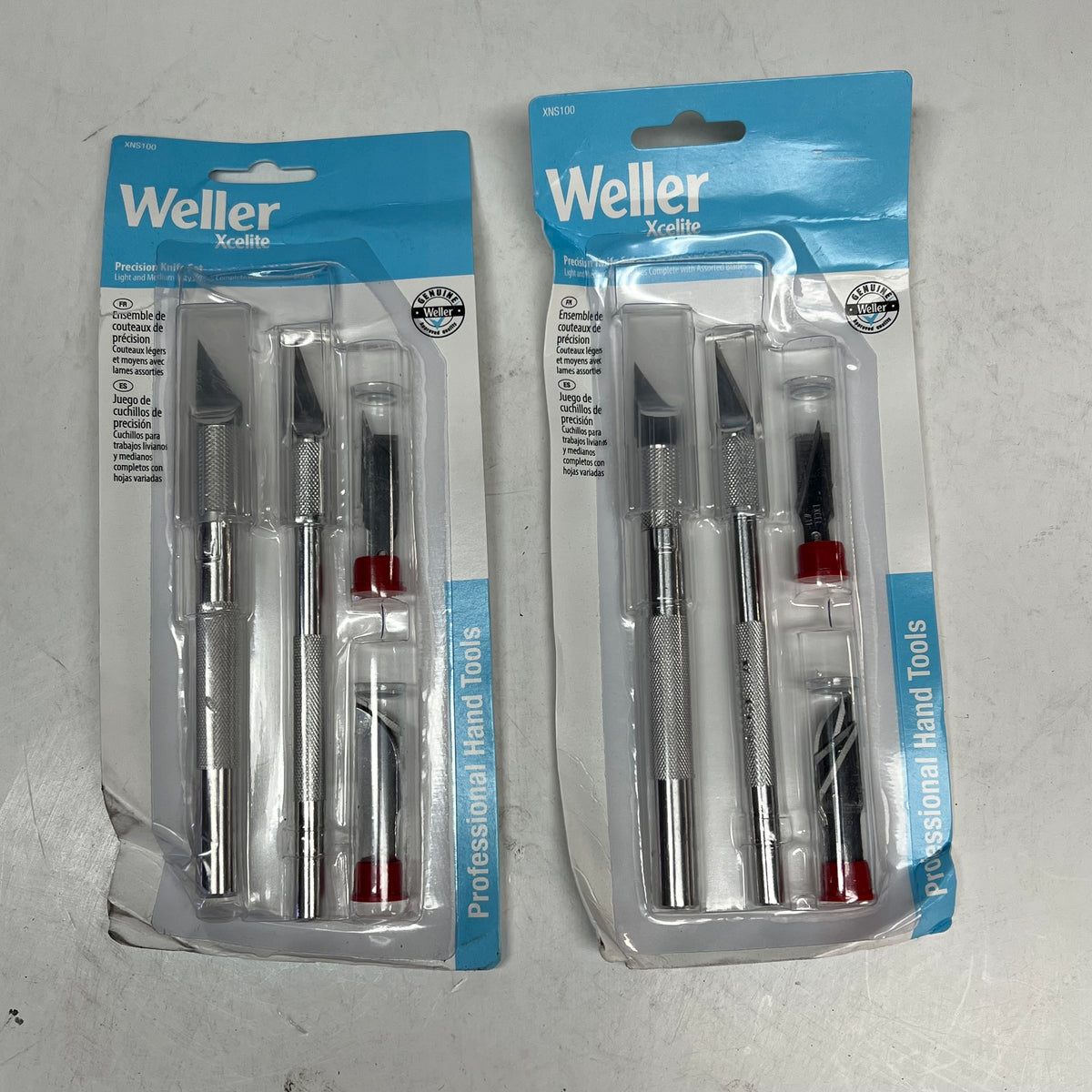 WELLER (2 PACK, 3 EACH) Xcelite Professional Hand Tools Pression Knife Set XNS|100