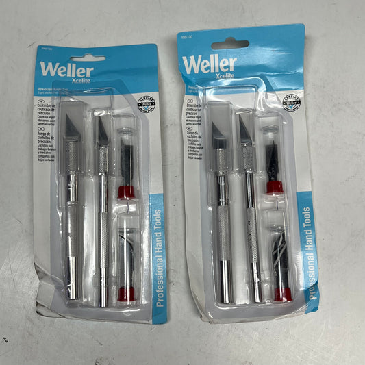 WELLER (2 PACK, 3 EACH) Xcelite Professional Hand Tools Pression Knife Set XNS|100