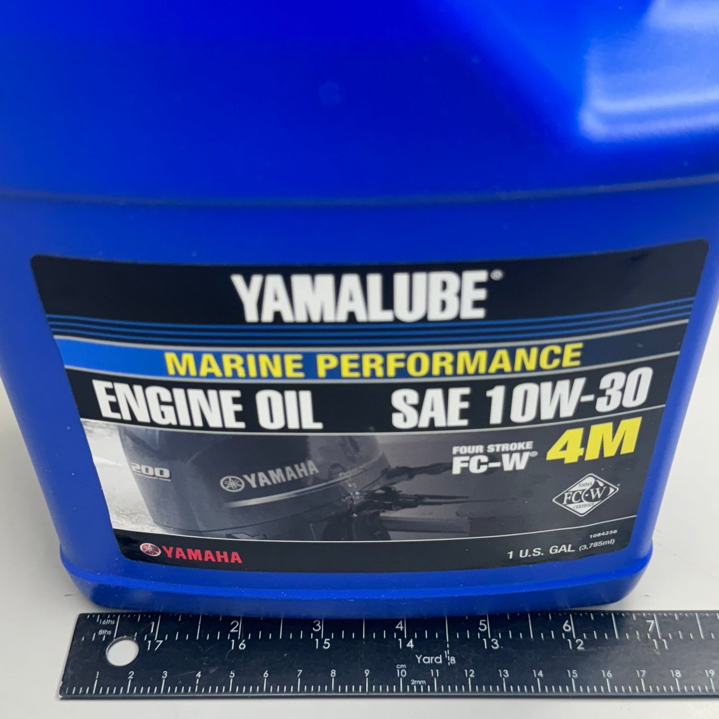 ZA@ YAMAHA Yamalube Marine Performance Engine Oil SAE 10W-30 Four Stroke FC-W 1 Gal Blue A