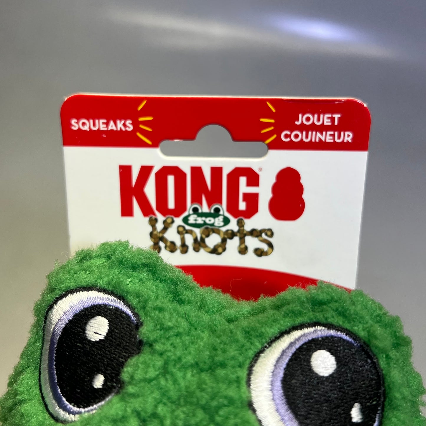 KONG (2 PACK) Knots Frog Squeaker Dog Toy W/ Rope Skeleton L/XL 18" Green