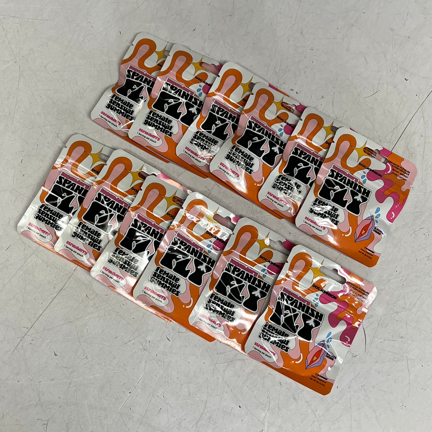 DOC JOHNSON (12 PACK) Spanish Fly Female Enhancement 12 Serving BB 12/26