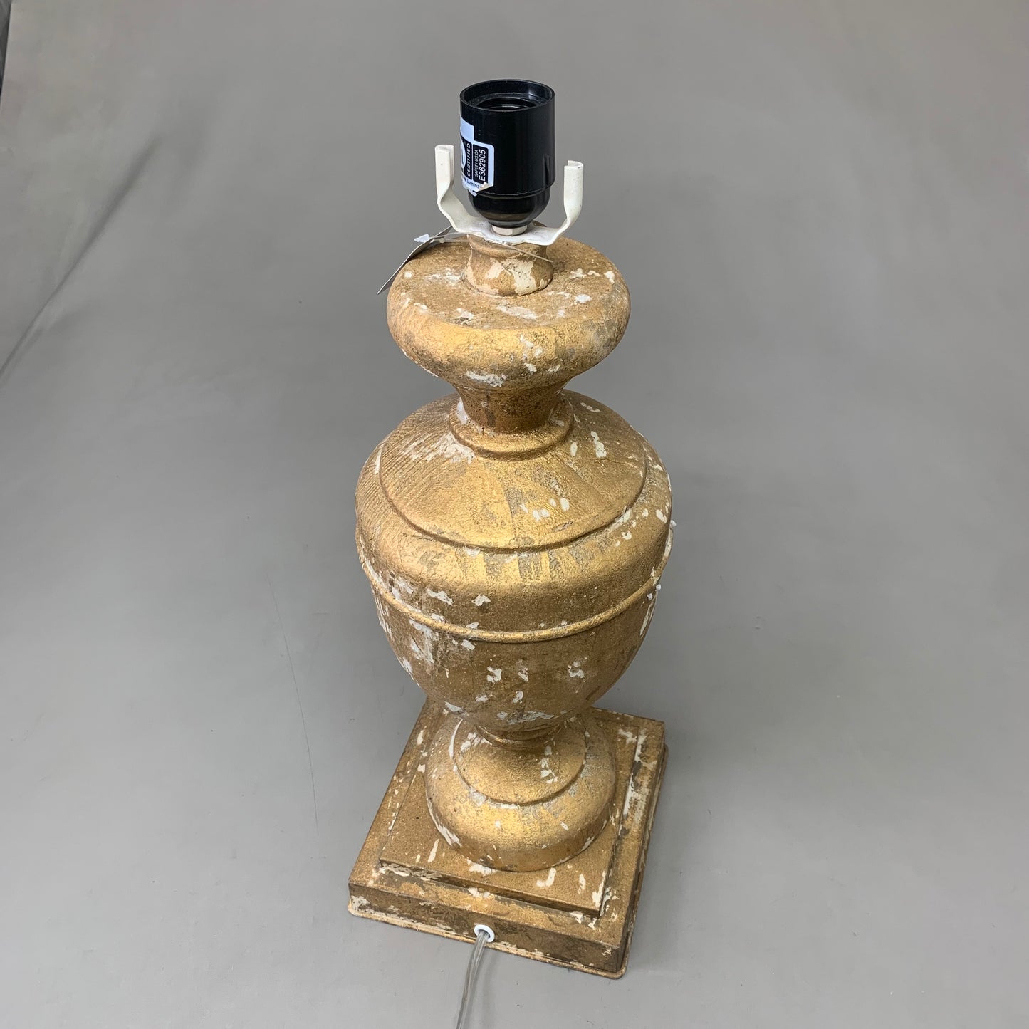 RAZ IMPORTS Antique Lamp w/ Shade 13.5" D X 26" H Black/Gold 4532219