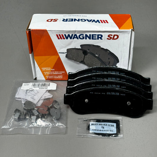 WAGNER SD SevereDuty Disc Brake Pad Set 7" x 2" Black SX1067