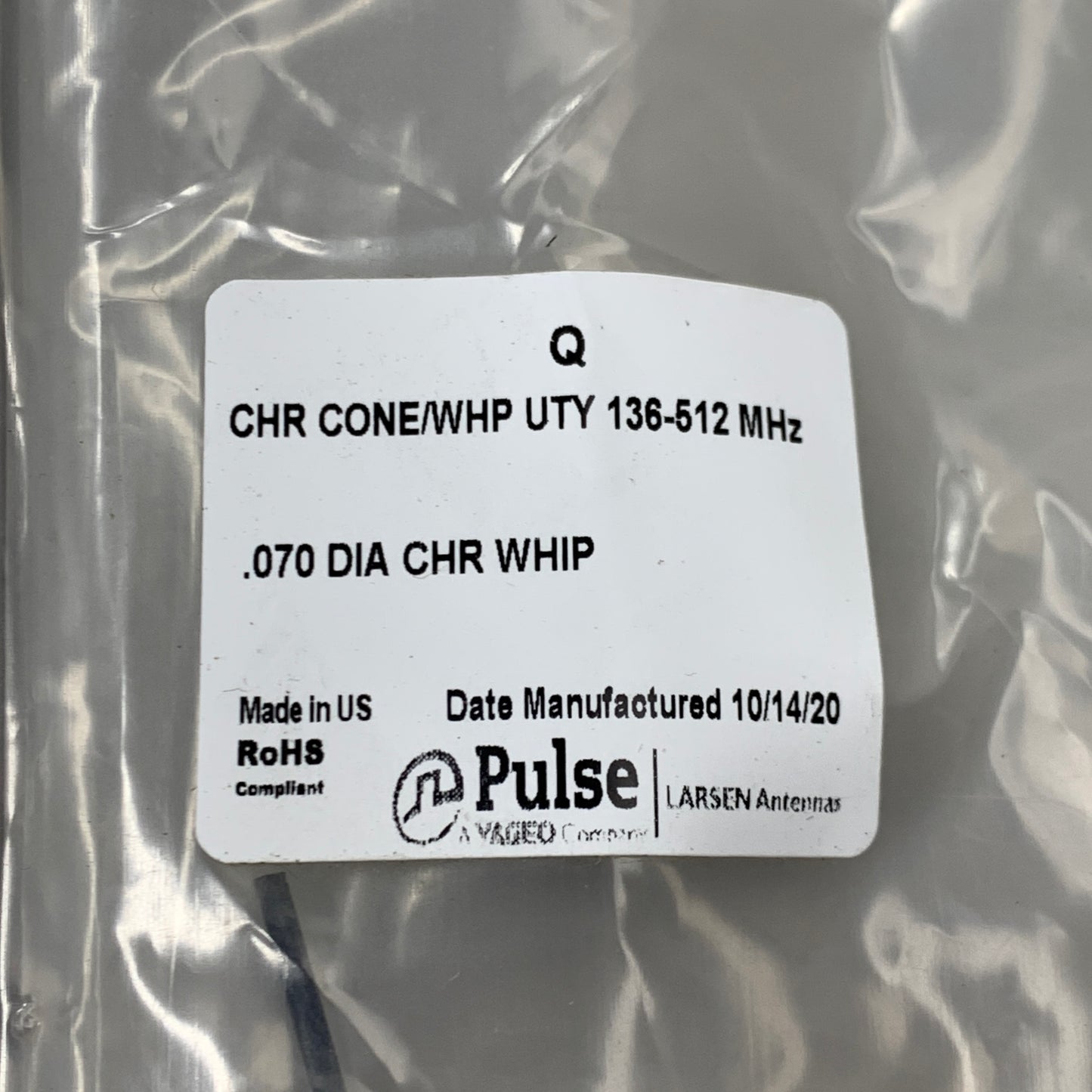 PULSE Stainless Steel Replacement Whip for Tunable 1/4 Wave Antennas Q 136-512