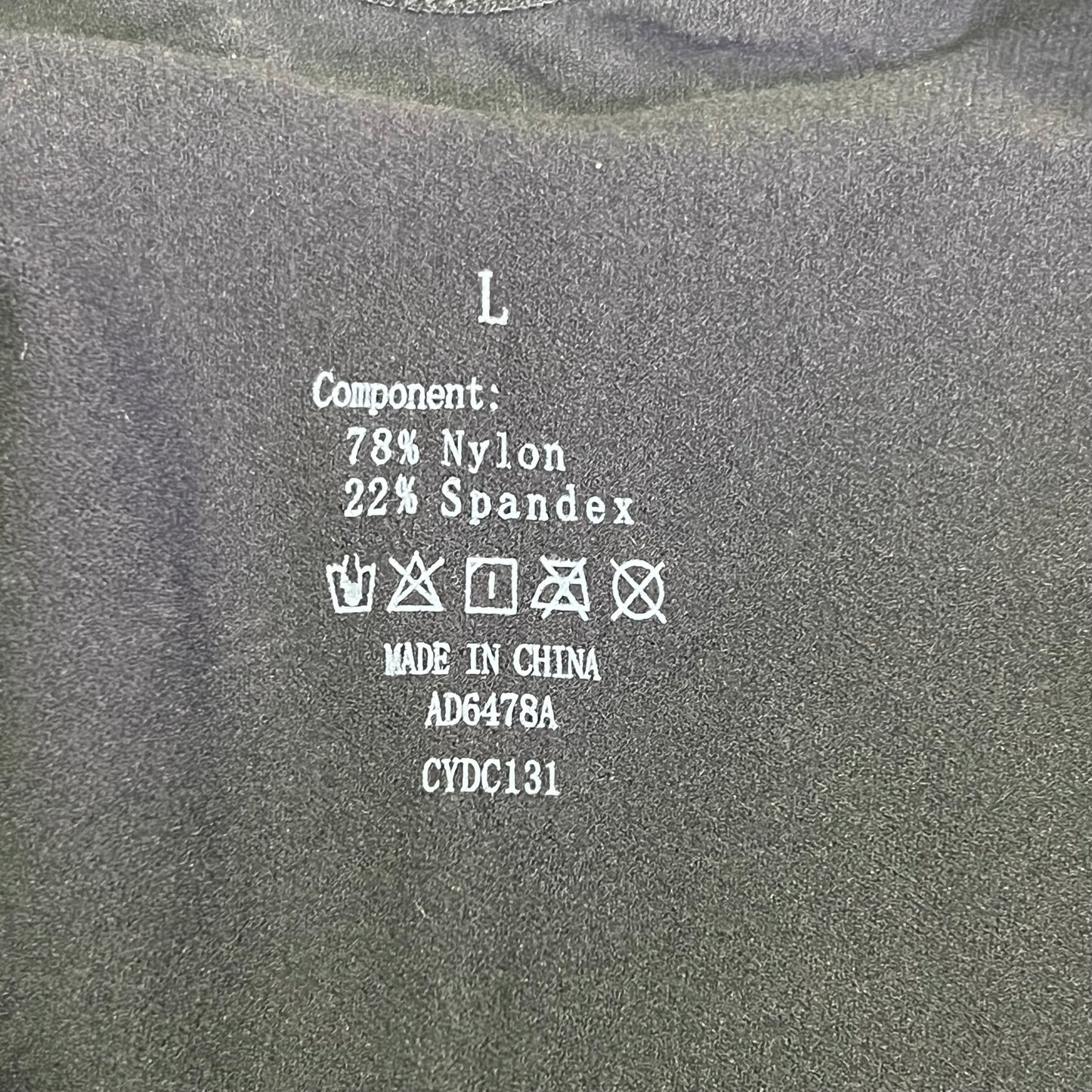 LUXMERY Breathable Stretch Fabric Low Back Sculpting Body Suit Sz L Black