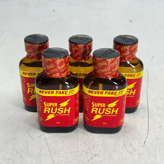 ZA@ SUPER RUSH (5 PACK) Never Fake It Nail Polish Remover in Glass Bottle  30cc A-0326