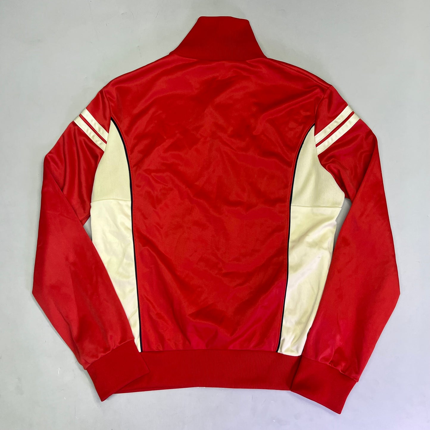 SERGIO TACCHINI Sportswear Track Suit Zip Up Jacket US Sz 40 Red/Cream (Used)