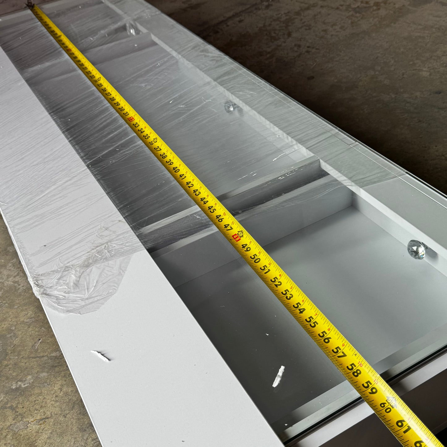 VANITTI Makeup Vanity Desk With 13 Storage Drawers 60"L x 21.66"W x 31.9"H White VNT-EVA-C01-WHT-02 (New Other, Minor Damage)