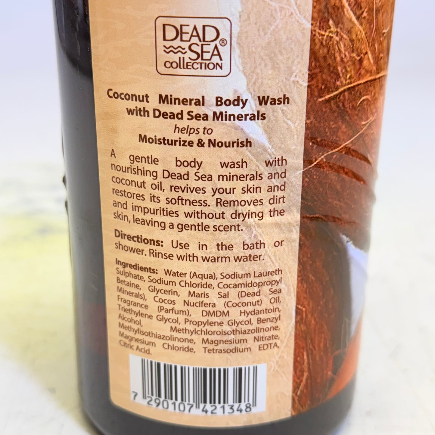 ZA@ DEAD SEA COLLECTION (2 PACK) Coconut Mineral Body Wash Moisturizes 33.8 Fl Oz (As-Is)