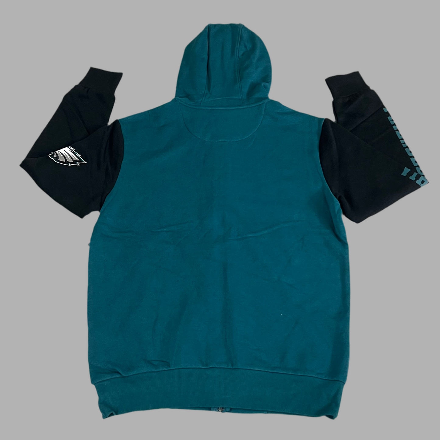 NFL (2 Piece) G-III Sports By Carl Banks Philadelphia Eagles T-Shirt & Full-Zip Hoodie Set Men's Sz M Black/ Green