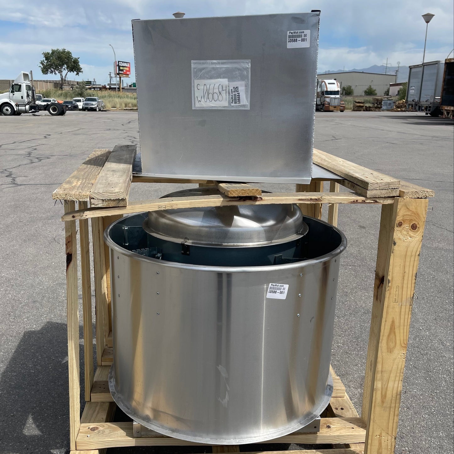 Z@ NAKS Centrifugal Upblast Exhaust Fan, 28B Belt Driven 20260408 (New)