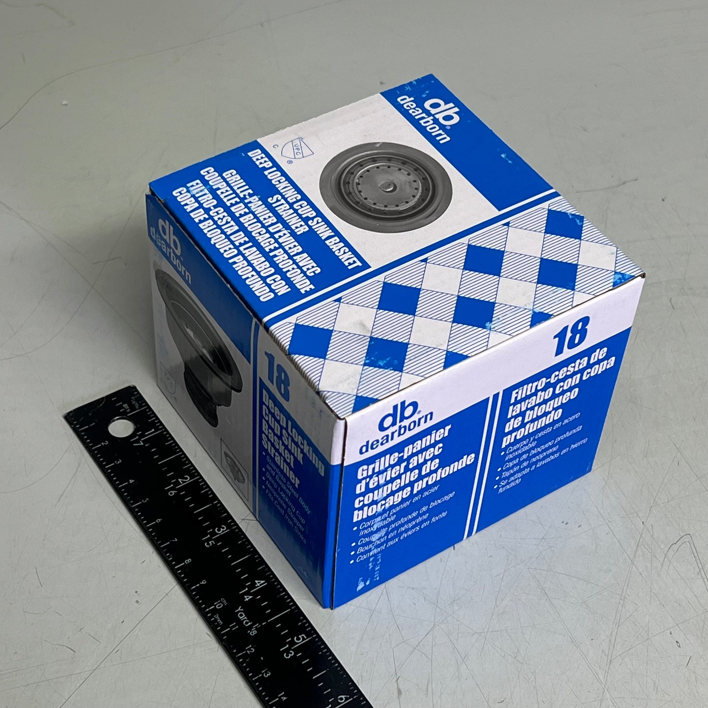 ZA@ DEARBORN (2 PACK) Deep Locking Cup Sink Basket Strainer For Deep Cast Iron Sinks NO. 18 Chrome 7011232 C