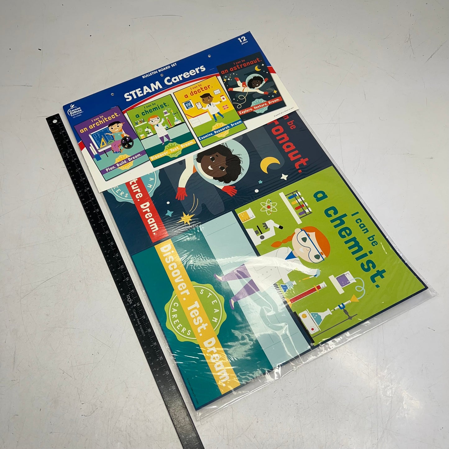 CARSON DELLOSA Education Steam Careers Bulletin Board Set 12 Pieces  CD-110383