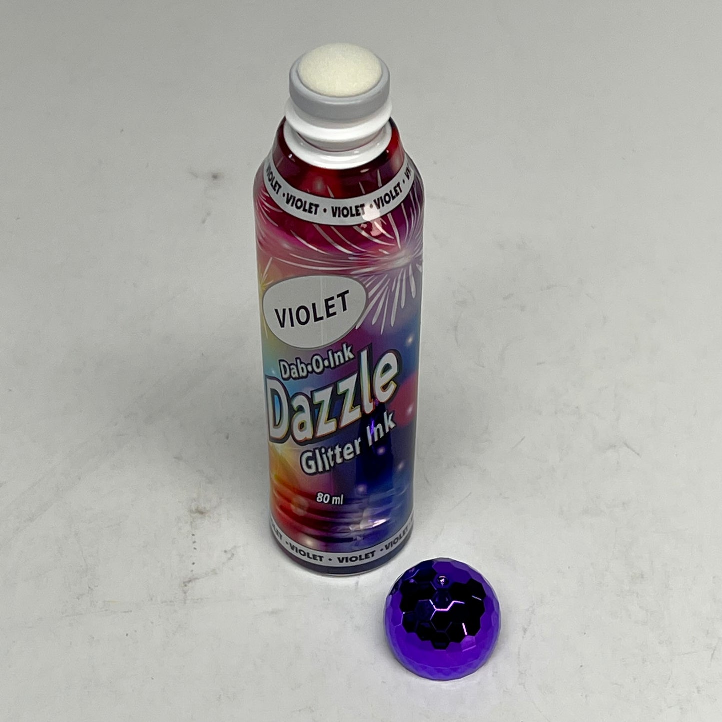 DAB O INK (12 PACK) Dazzle Shimmery Glitter Ink Bingo Dot Marker 80 Ml Violet A26