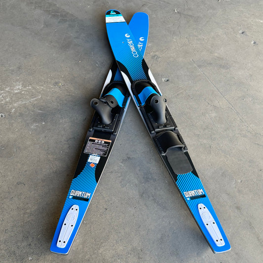 CONNELLY Quantum 61220342 Adult Trainer Combo Water Skis 2”Wx68”L Blue/Black