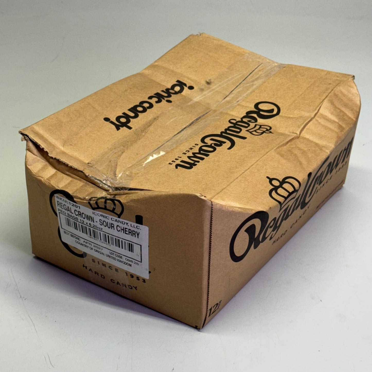 ZA@ ICONIC CANDY (12 PACK) Hard Candy Sour Cherry 6.25 oz BB 04/27 C