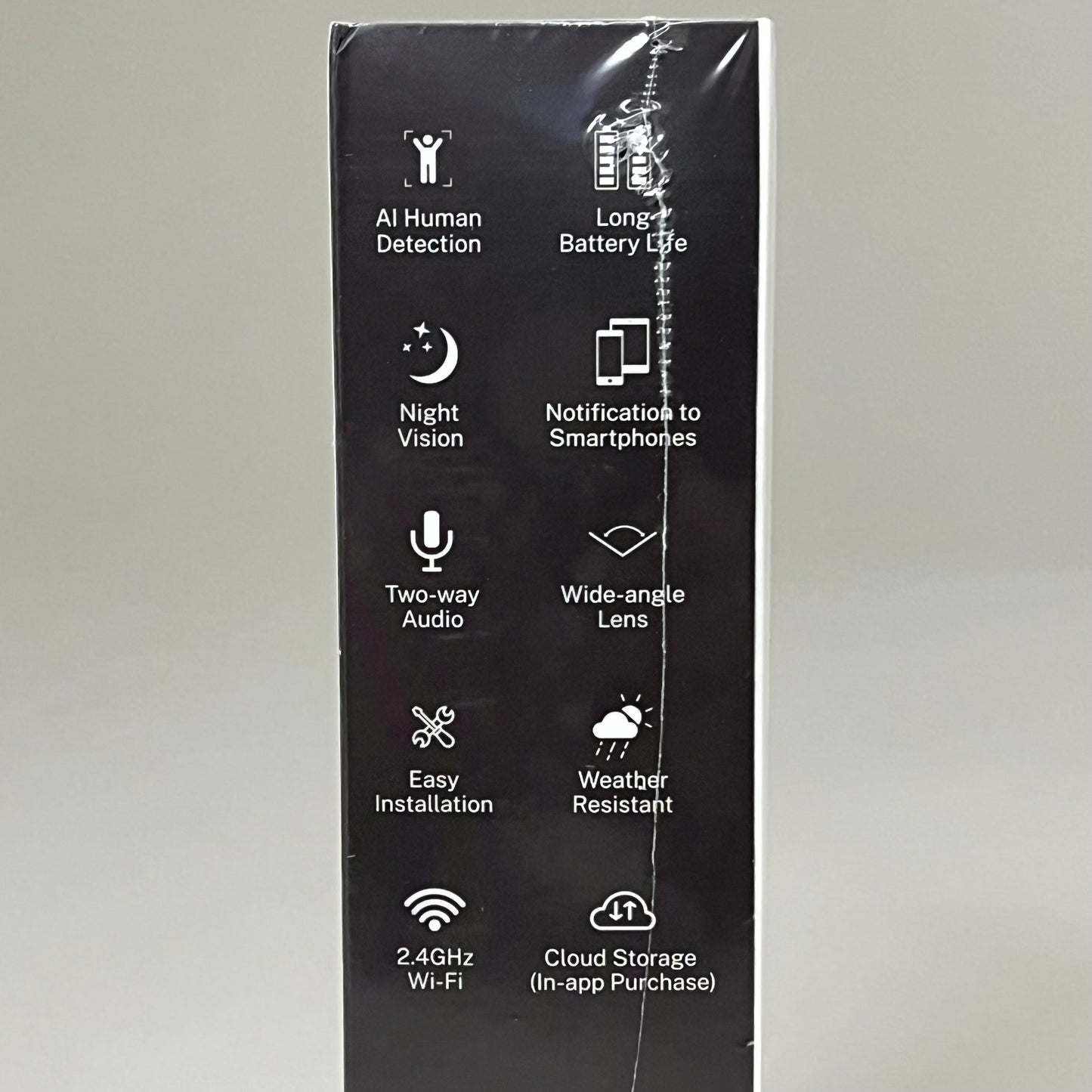 SHENZHEN PUGE ELECTRONICS Wireless Smart 2.4 GHz Wi-Fi Doorbell Camera P50 Black