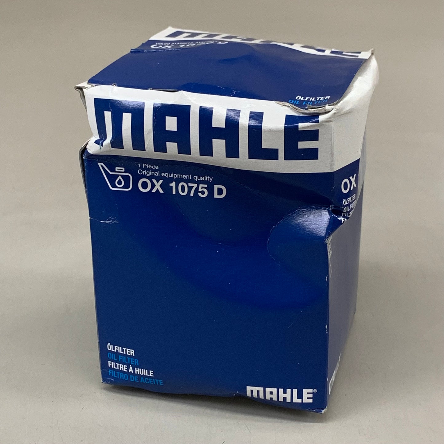 MAHLE Eco Engine Oil Filter For Volvo Orange OX 1075D (As-Is (see Images)