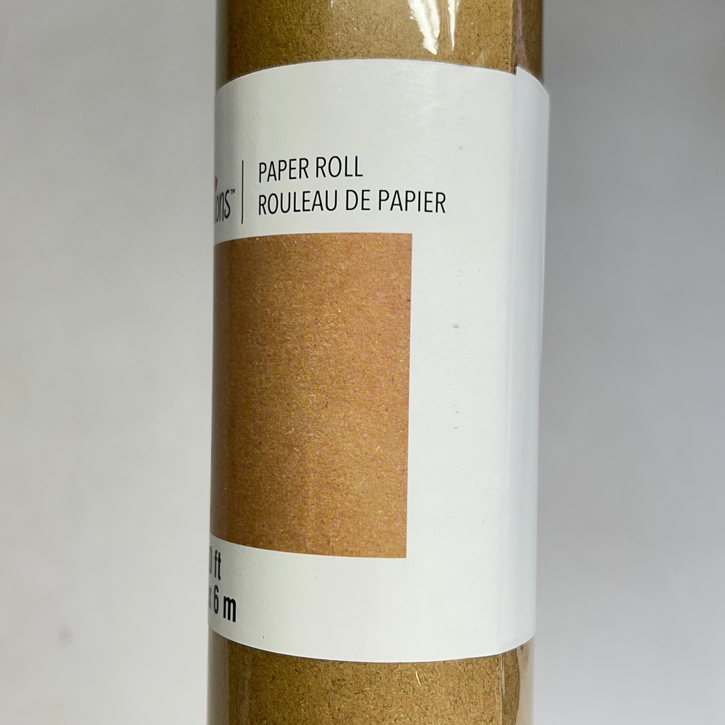 RECOLLECTIONS Paper Roll for Crafting or Wrapping 24" x 20ft Brown 10683722