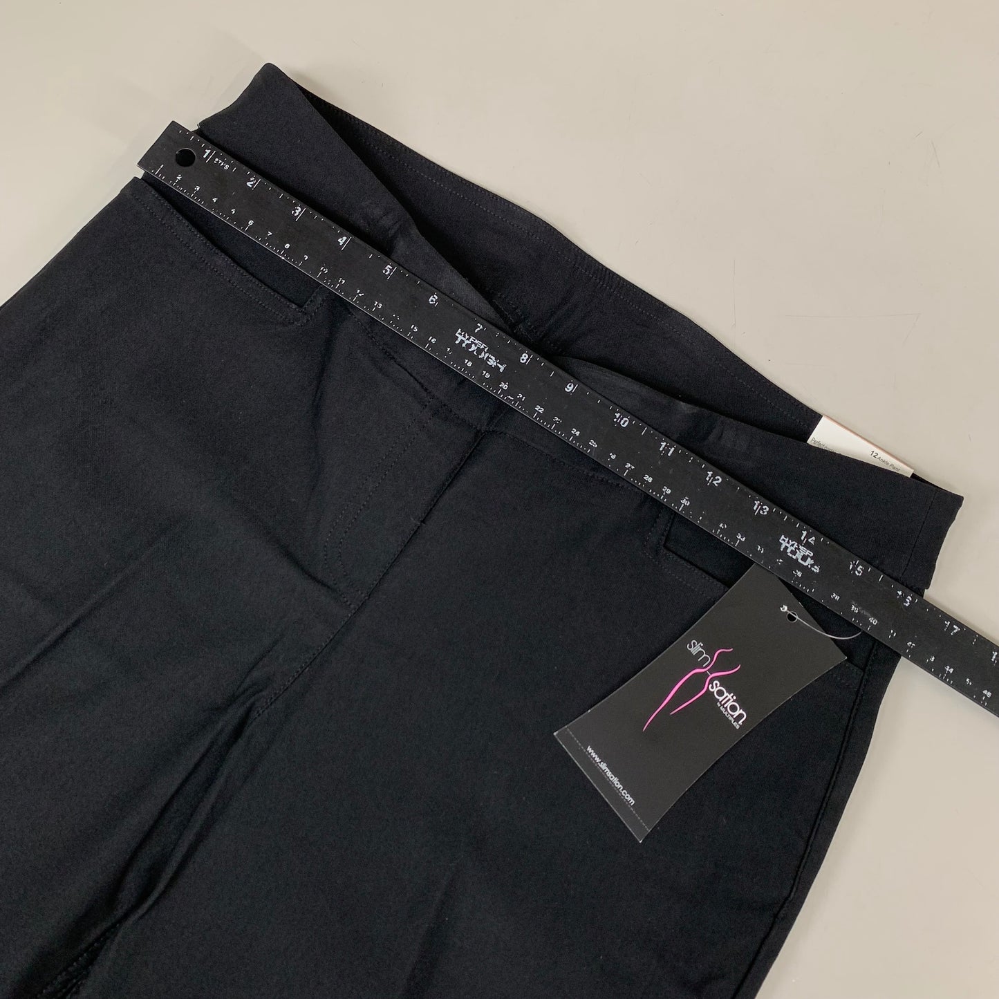 MULTIPLES Ankle Pants Petite Women's Sz 12 Black