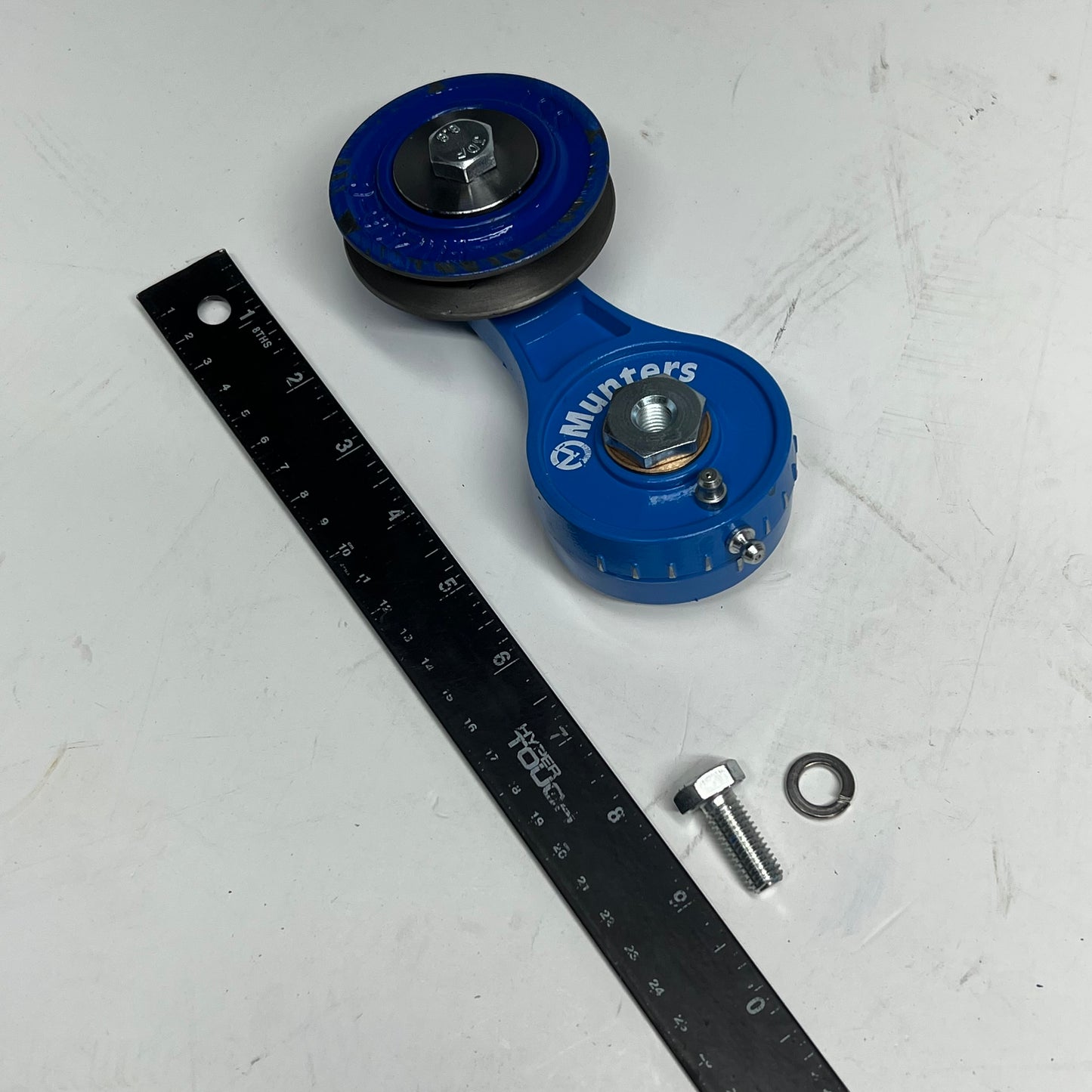 MUNTERS  Belt Tensioner Assembly Kit  w/ 3" A-Section Pulley Blue FH2402K