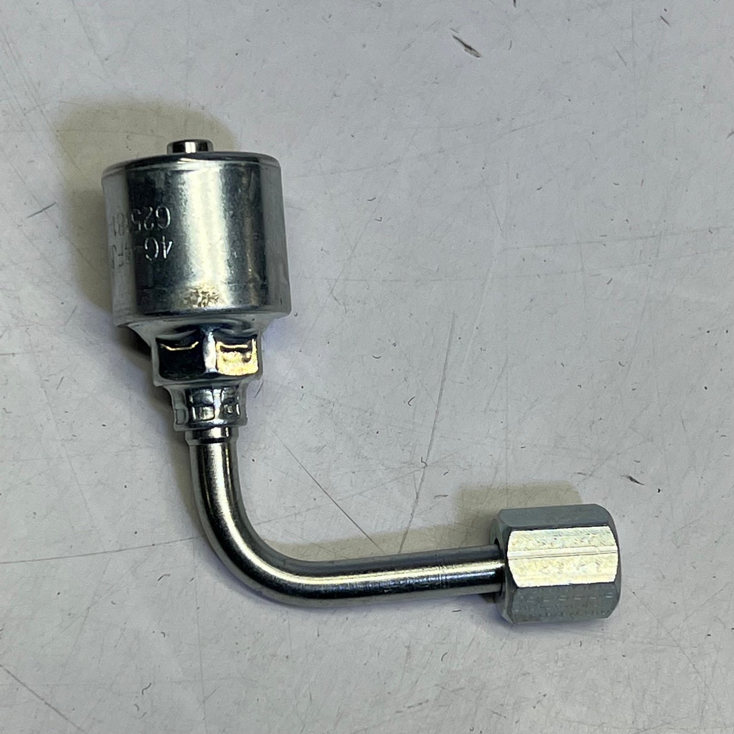 GATES Steel Coupling Megacrimp 7/16-20 Thread Silver 4G-4FJX90L G25181-0404